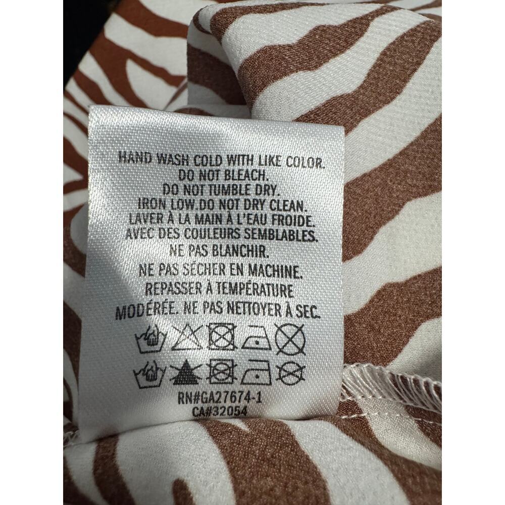 EVA FRANCO (Sold at Anthropologie) - Anita Zebra-Striped Button down in SZ (XL) - Picture 5 of 9
